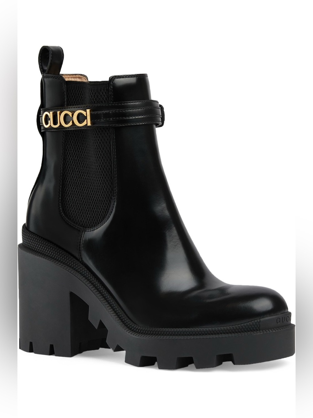 Gucci Trip Chelsea Boot Logo Strap Size EU 40 US 10
